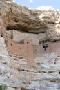 Montezuma Castle National Monument, dwellings built by the Sinagua people Royalty Free Stock Photo