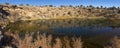 Montezuma Well Natural Sinkhole Panoramic Landscape Arizona USA Royalty Free Stock Photo