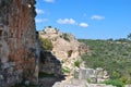 Montfort Castle. a ruined Crusader castle in the Upper Galilee region.