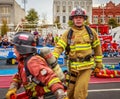 Firefighter Baton Relay 2015 Combat Challenge Royalty Free Stock Photo