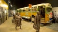 Montgomery Bus Boycott Exhibit inside the National Civil Rights Museum at the Lorraine Motel Royalty Free Stock Photo