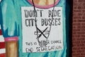 Segregation Montgomery Bus Boycott Mural Royalty Free Stock Photo