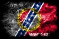 Montgomery city smoke flag, Alabama State, United States Of Amer