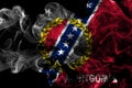 Montgomery city smoke flag, Alabama State, United States Of Amer