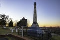 Montgomery Confederate Hospitals Memorial at sunset