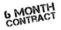 6 month contract rubber stamp