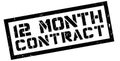 12 month contract rubber stamp