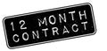 12 month contract rubber stamp