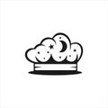 Month end chef vector logo graphic modern abstract Royalty Free Stock Photo