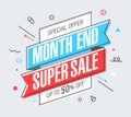 Month End Super Sale banner