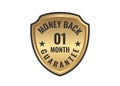 1 month Money Back Guarantee vector image