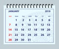 Blue Page January 2018 On Mandala Background