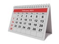 Monthly calendar - month February 2021