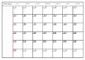 Monthly carlendar April 2023 planner Royalty Free Stock Photo