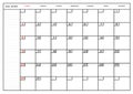Monthly calendar July 2023 planner Royalty Free Stock Photo