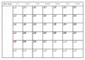 Monthly calendar May 2023 planner Royalty Free Stock Photo