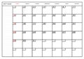 Monthly calendar october 2023 planner