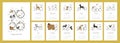 Monthly Creative Calendar 2020 with dog breeds for dog breeders and dog lovers