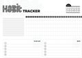 Monthly planner habit tracker blank template Royalty Free Stock Photo