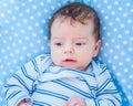 2 months old baby boy at home Royalty Free Stock Photo