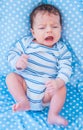 2 months old baby boy at home Royalty Free Stock Photo