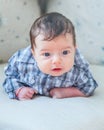 2 months old baby boy at home Royalty Free Stock Photo