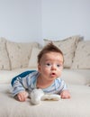 3 months old baby boy Royalty Free Stock Photo