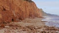 Storm damage on the coastline of Devon UK March 2020 Royalty Free Stock Photo