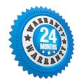 24 Months Warranty Badge Isolated