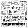 months word cloud, word cloud use for banner, painting, motivation, web-page, website background, t-shirt & shirt printing, poster