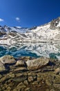 Monticello Lake - Tonale pass Royalty Free Stock Photo