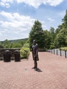 Statue of Thomas jefferson at Monticello in Virginia