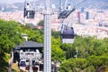 Montjuic Cable Car in Barcelona, Spain