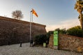 Montjuic castle in Barcelona, Catalonia, Spain. Royalty Free Stock Photo