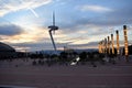 The MontjuÃÂ¯c Communications Tower - Torre Calatrava - Barcelona Royalty Free Stock Photo