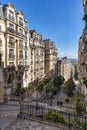 Street life in Montmartre district, Paris. Royalty Free Stock Photo