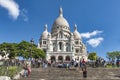 Street life in Montmartre district, Paris. Royalty Free Stock Photo