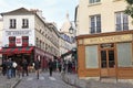 Montmartre area in Paris, France