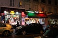 Montmartre by night. Paris Royalty Free Stock Photo