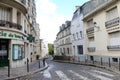 Montmartre Quiet Street Royalty Free Stock Photo