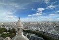 Montmartre view from Sacred Heart dome in Paris, France Royalty Free Stock Photo