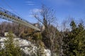 Montmorency Falls in autumn, Quebec, Canada Royalty Free Stock Photo