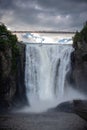 Montmorency Falls and Bridge quebec Royalty Free Stock Photo