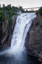 Montmorency Falls and Bridge quebec Royalty Free Stock Photo