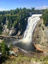 Montmorency Falls mountains, Quebec, Canada Royalty Free Stock Photo