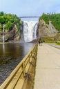 Montmorency Falls, in Quebec Royalty Free Stock Photo