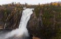 Montmorency falls during autumn Quebec, Canada Royalty Free Stock Photo