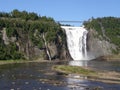 The Montmorency Falls in Quebec City, Canada Royalty Free Stock Photo