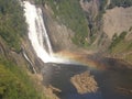 The Montmorency Falls in Quebec City, Canada Royalty Free Stock Photo