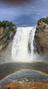 Montmorency Falls in Quebec Royalty Free Stock Photo